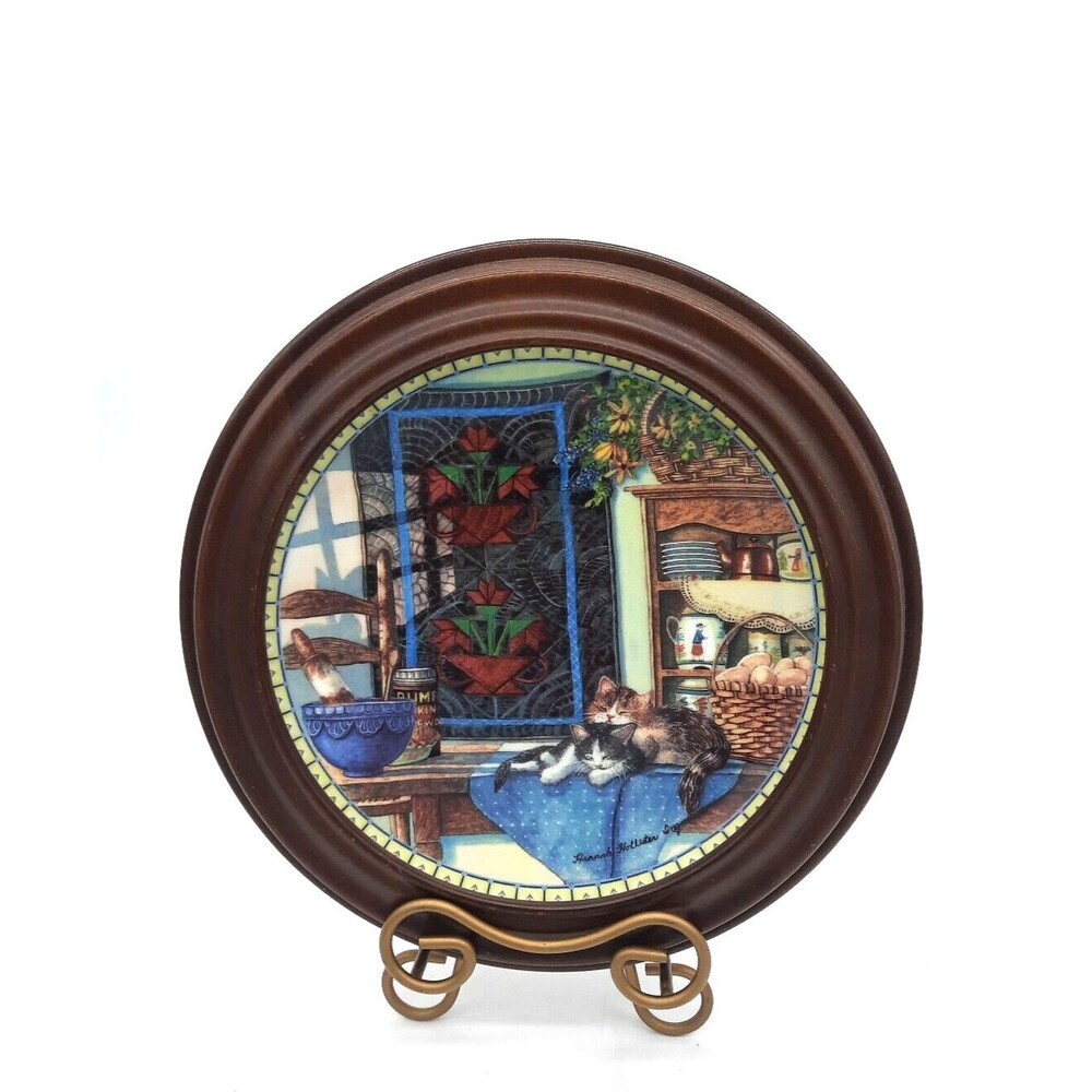 Vtg Knowles China Cozy Country Corners Collector's Plate Series - LAZY MORNING